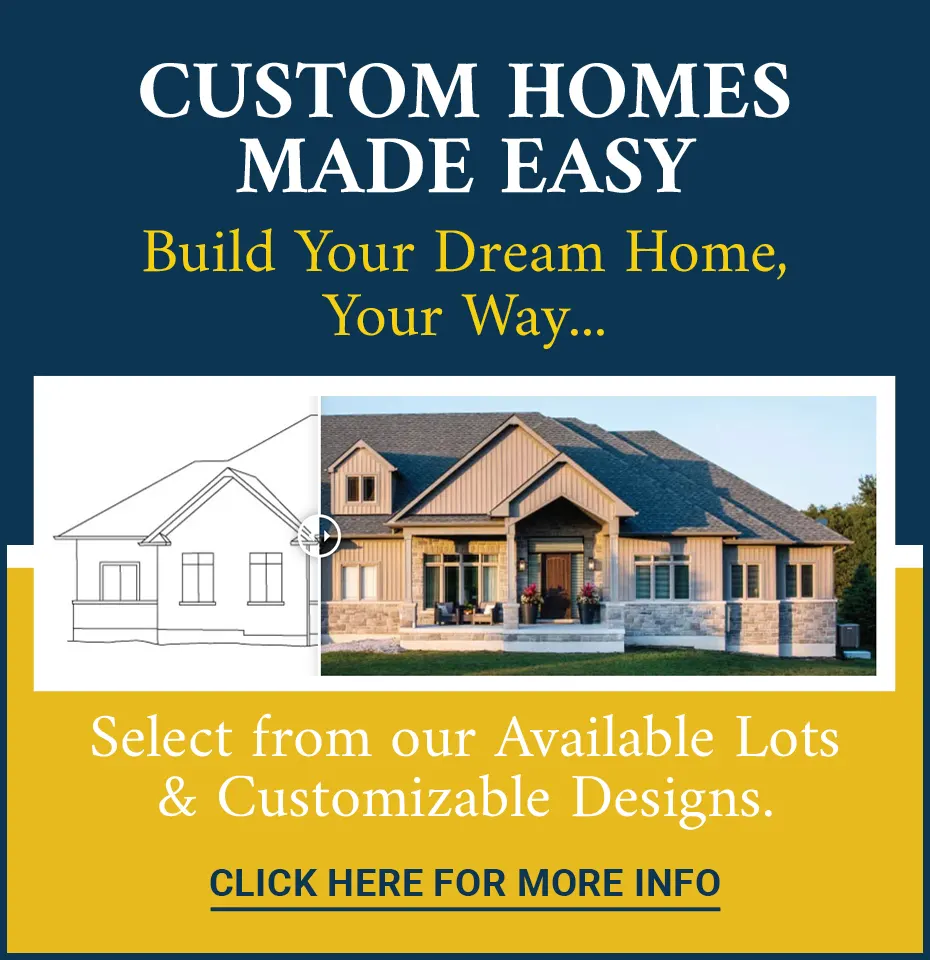 Build Your Dream Home, Your Way... custom homes graphic