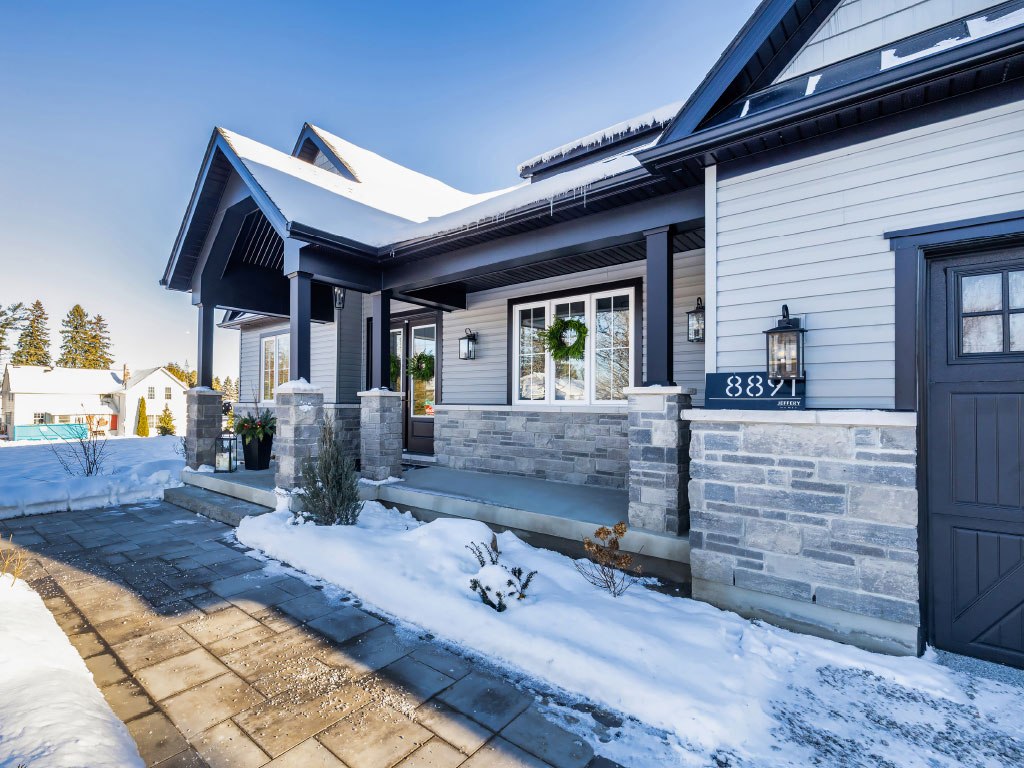 Enfield exterior walkway and porch Enfield exterior walkway and porch