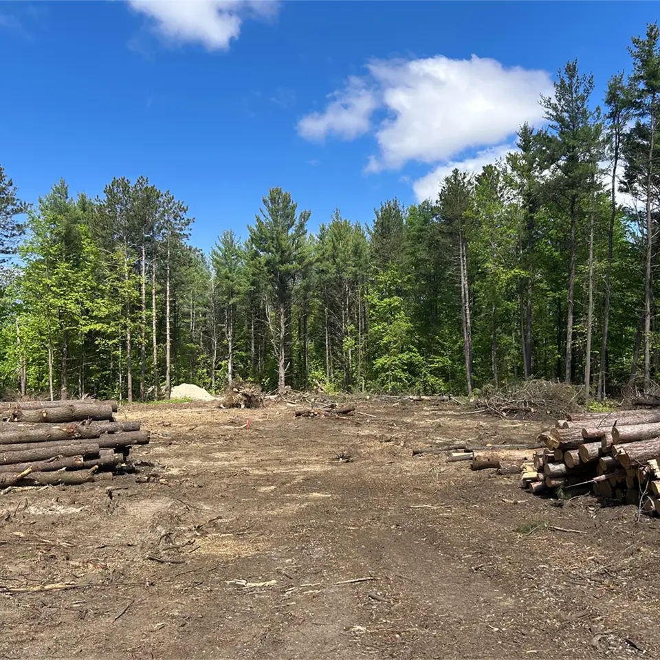 cleared building lot at 33 sumac