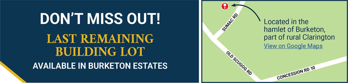 Don't Miss Out! Last Remaining Building Lot Available in Burketon Estates. Click to view on Google Maps. burketon last lot map
